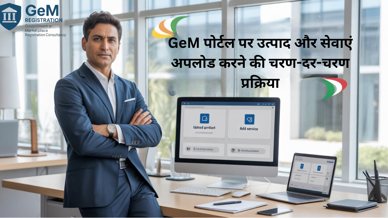 GeM पोर्टल रजिस्ट्रेशन प्रक्रिया | GeM पंजीकरण के फायदे | उत्पाद और सेवाएं अपलोड करने की पूरी गाइड